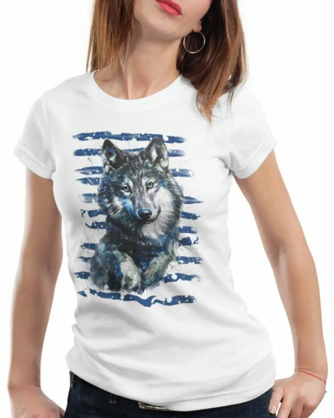 style3 T-Shirt Einsamer Wolf rudel wald wildnis forst günstig online kaufen