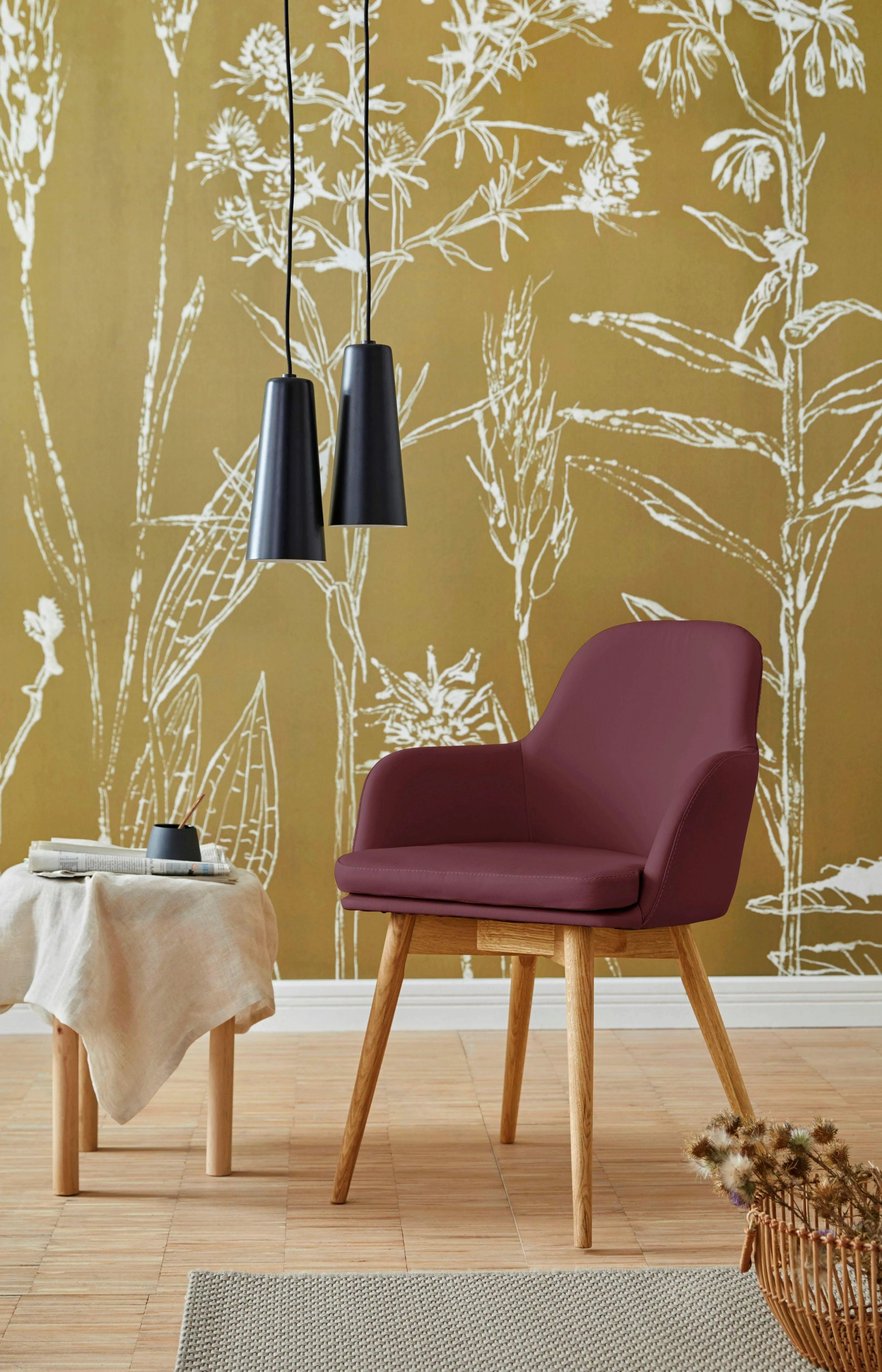 Home affaire Armlehnstuhl "Livry", (Set), 2 St., NaturLEDER, Polsterstuhl, günstig online kaufen