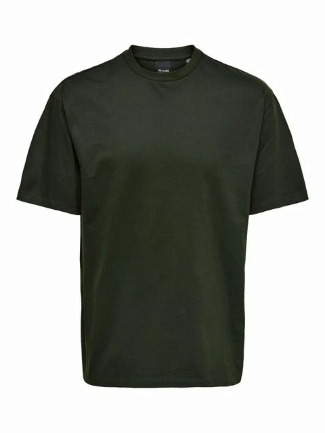 ONLY & SONS T-Shirt - oversize kurzarm Shirt - Basic T-Shirt einfarbig - un günstig online kaufen