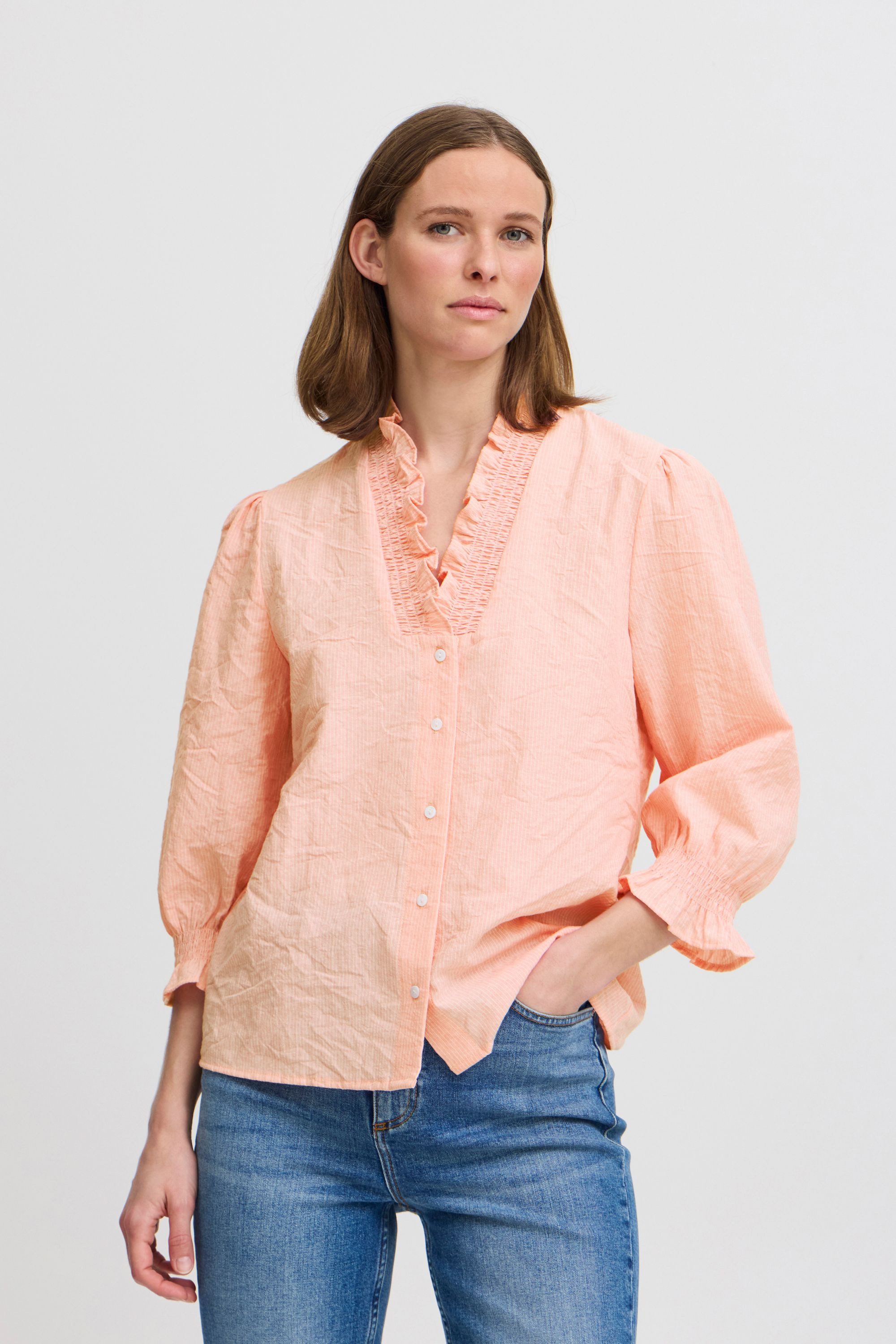b.young Kurzarmbluse BYISTRIBE SHIRT - Bluse günstig online kaufen