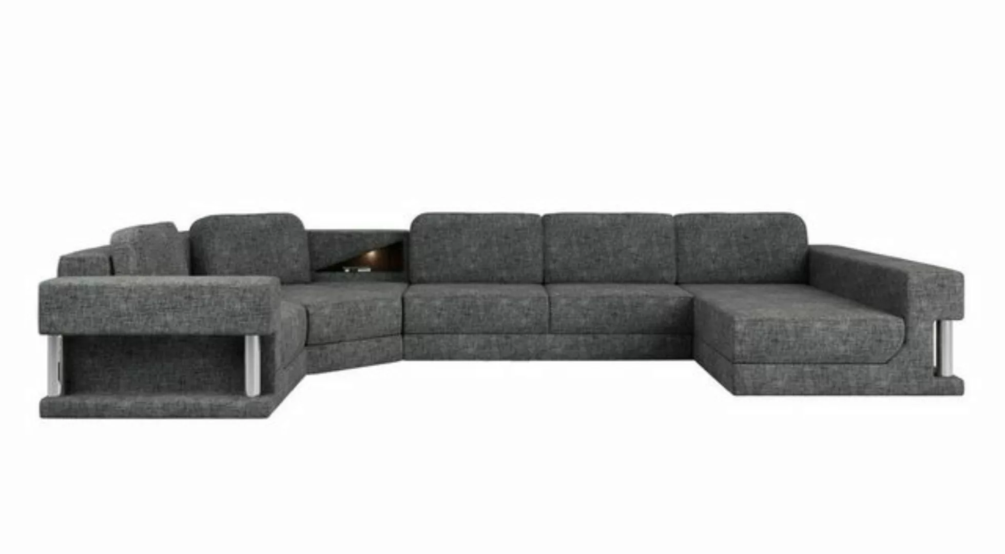 JVmoebel Ecksofa Ecksofa U Form Bettfunktion Schlaf Sofa Neu Wohnlandschaft günstig online kaufen