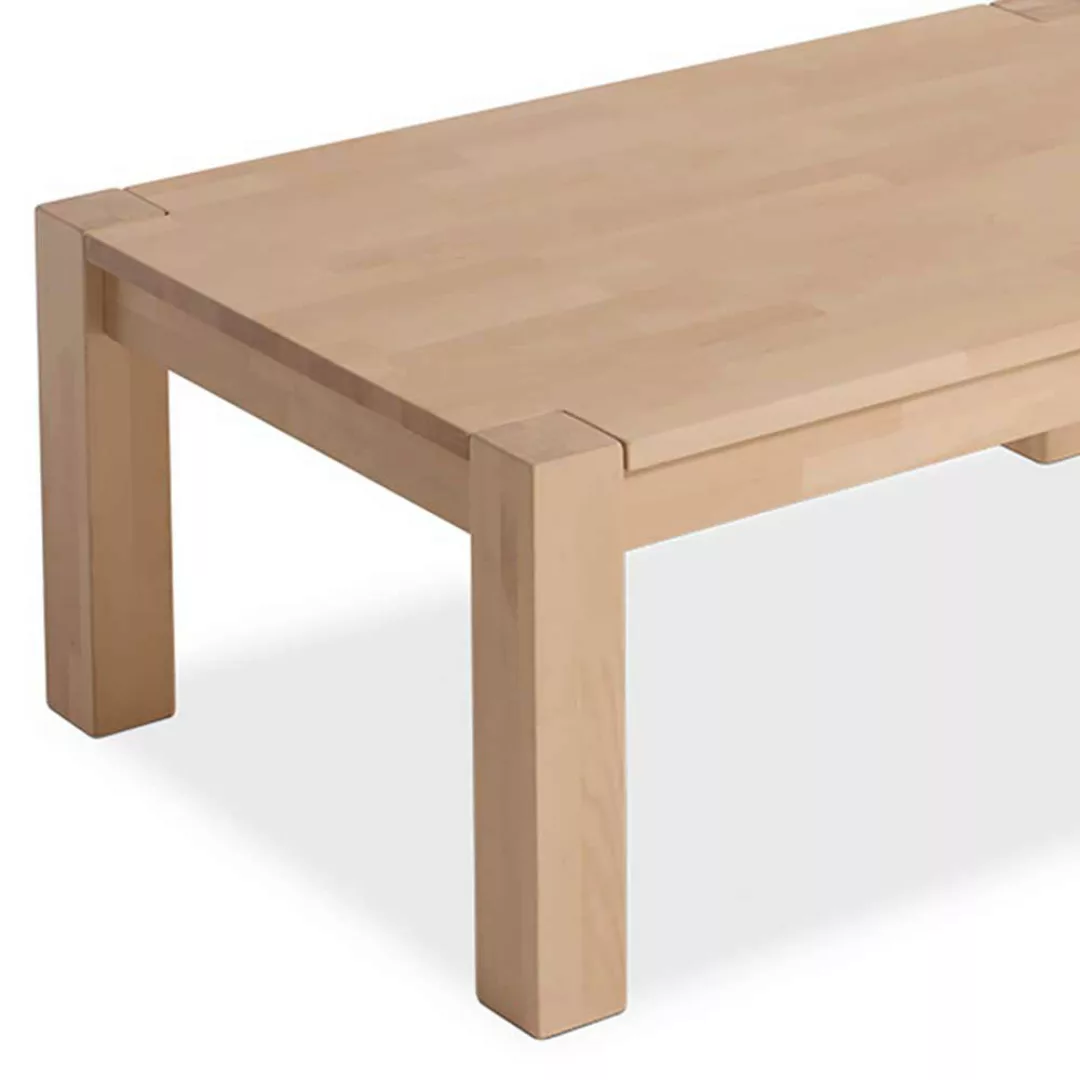 Wohnzimmer Tisch aus Buche Massivholz 45 cm hoch günstig online kaufen