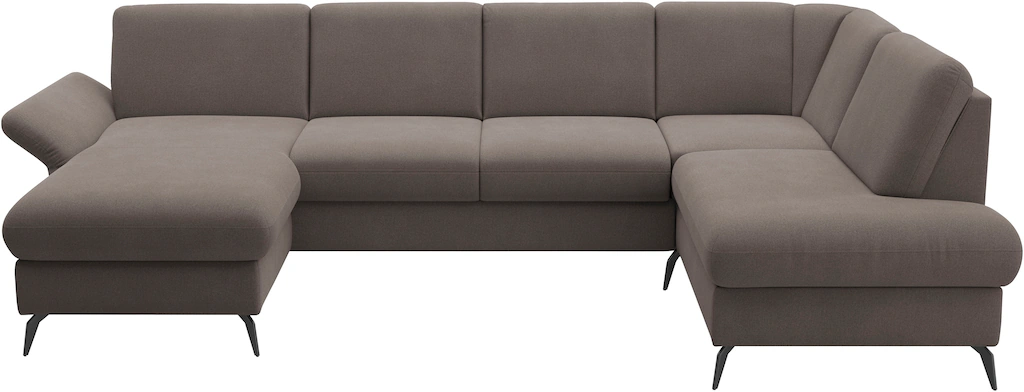 Home affaire Wohnlandschaft "Rochelle", wahlweise mit Bettfunktion, Bettkas günstig online kaufen