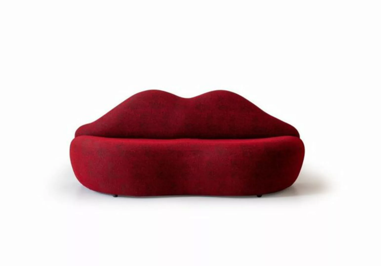 JVmoebel 3-Sitzer 3 Sitzer sofa rot farbe in Form von Lippen stilvoll Sitzp günstig online kaufen