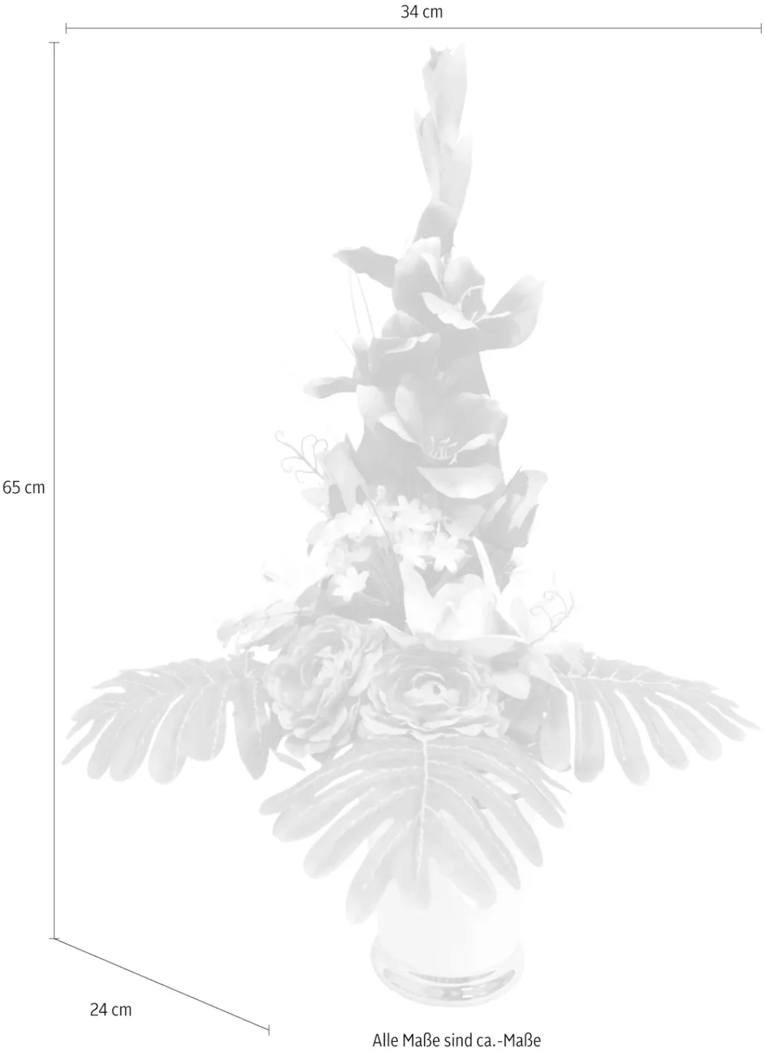 I.GE.A. Kunstpflanze "Gladiole" günstig online kaufen