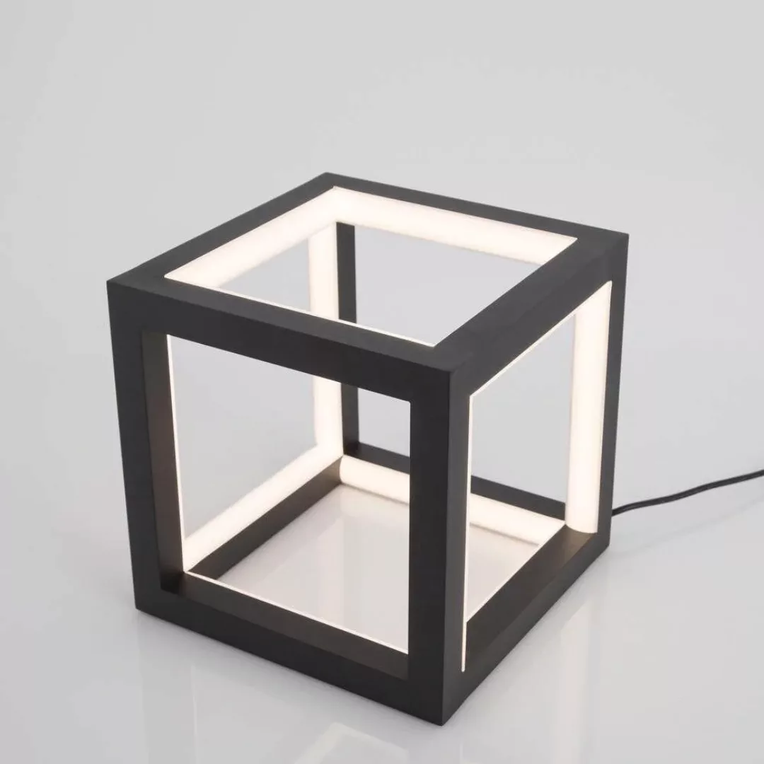 LED Tischleuchte Gabbia in Schwarz 4x 5W 1500lm günstig online kaufen