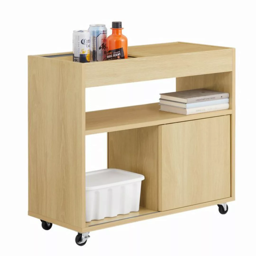 SoBuy Aktenschrank FBT152 Rollcontainer Druckertisch Aktenschrankwagen Beis günstig online kaufen