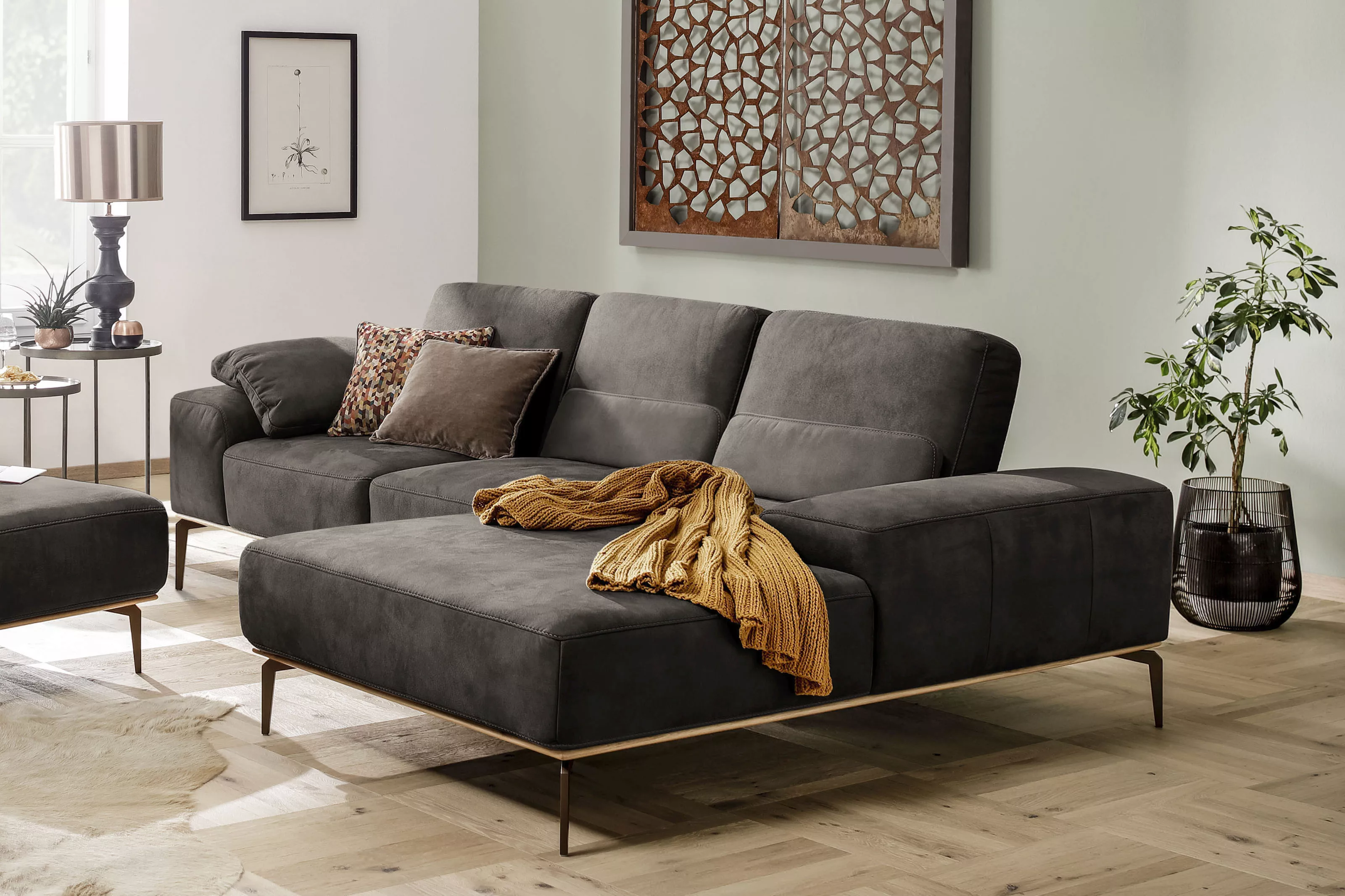 W.SCHILLIG Ecksofa "run, Designsofa mit tollem Sitzkomfort, bequem, L-Form" günstig online kaufen