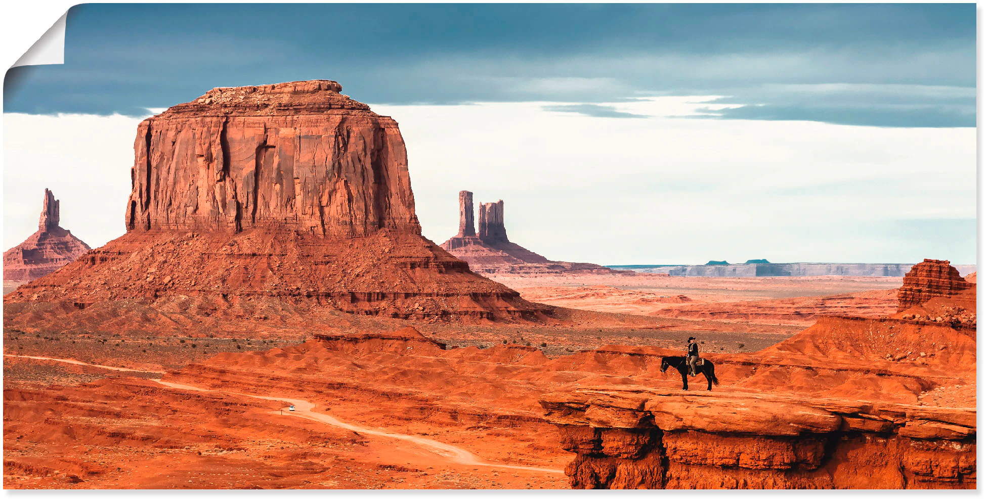 Artland Wandbild "Colorado - Utah Monument Valley", Amerika, (1 St.), als L günstig online kaufen