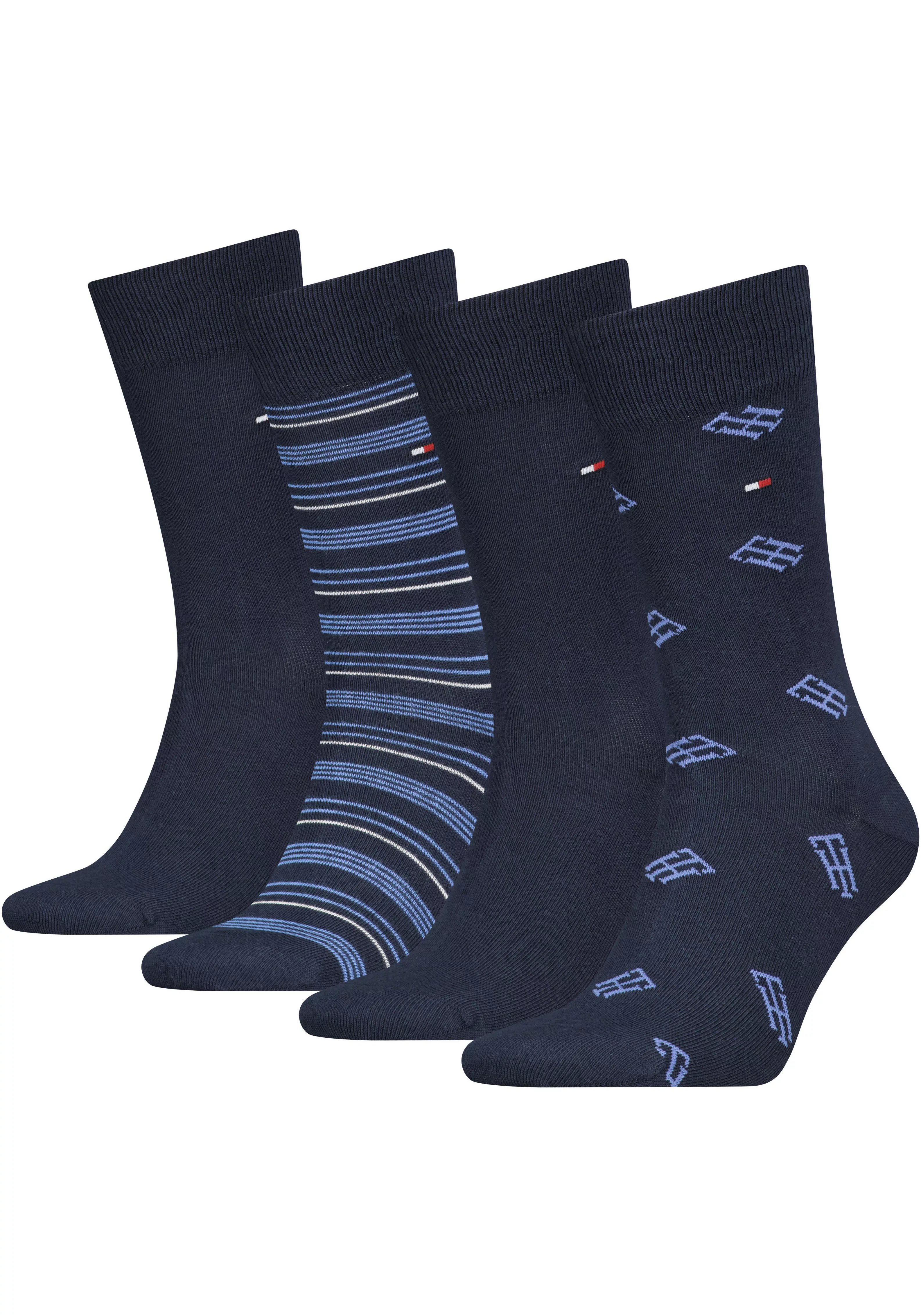 Tommy Hilfiger Socken, (4 Paar), mit Monogram-Design günstig online kaufen