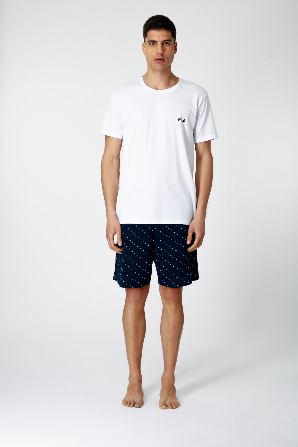 Fila Shorty "MAN JERSEY PYJAMAS", (2 tlg.), Hose gepunktet mit Gummizug, Sh günstig online kaufen