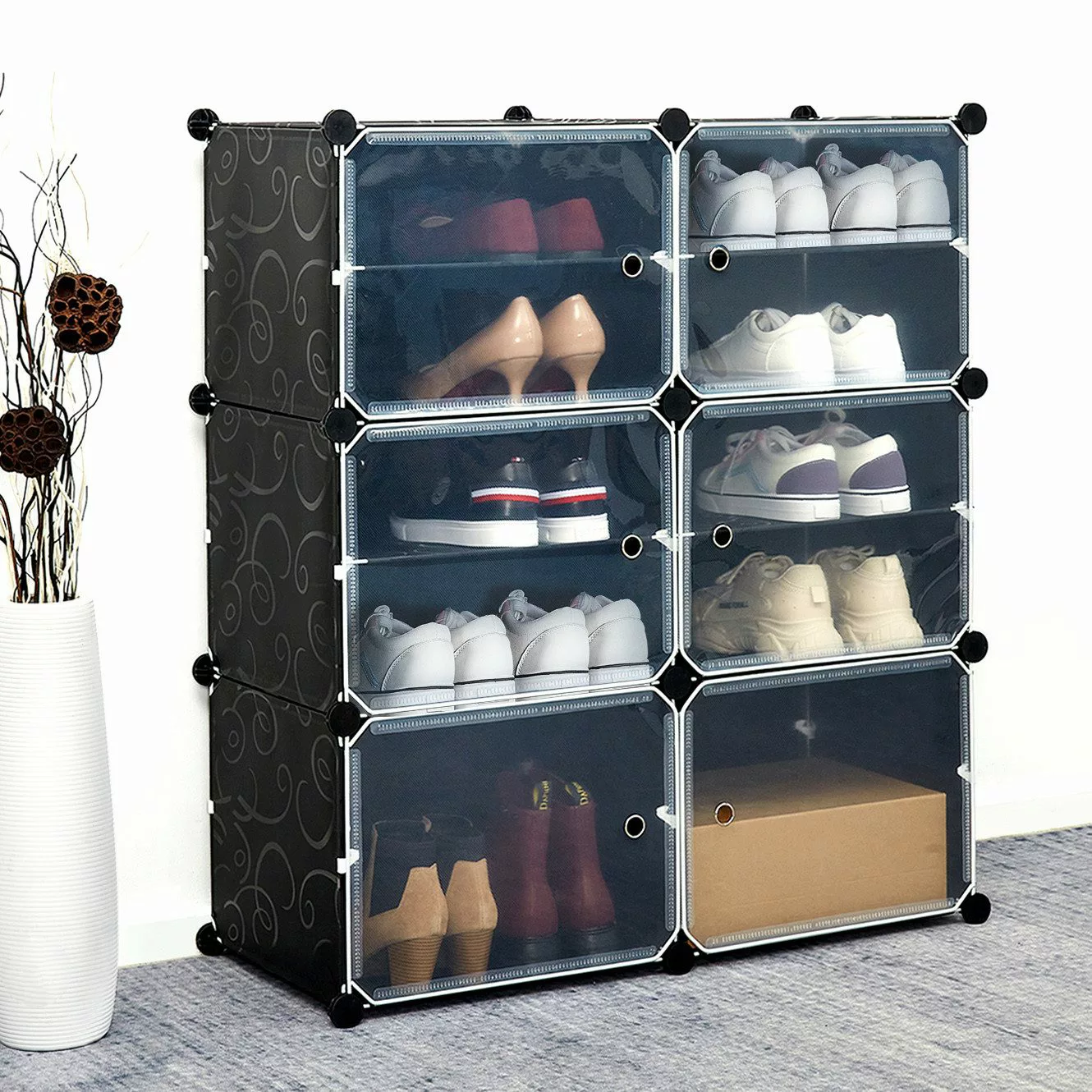 Mondeer Schuhregal Schuhschrank, DIY Schuhschrank mit günstig online kaufen