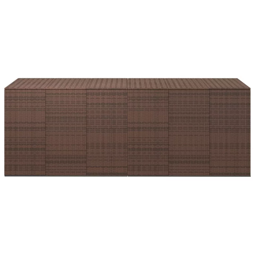 Vidaxl Garten-kissenbox Pe Rattan 291x100,5x104 Cm Braun günstig online kaufen