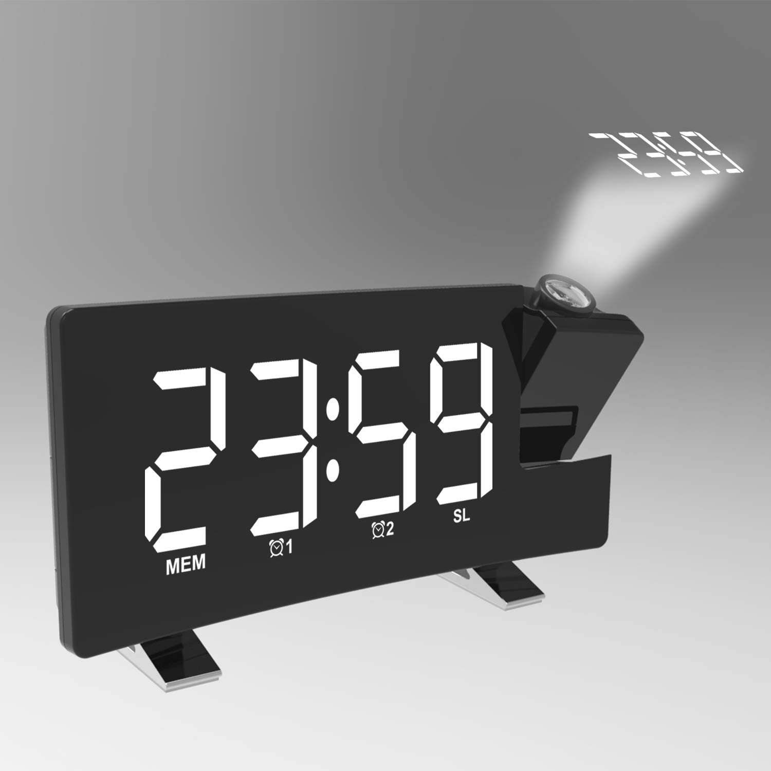 RWEUOQ Projektionswecker Wecker mit FM-Radio, Projektion günstig online kaufen