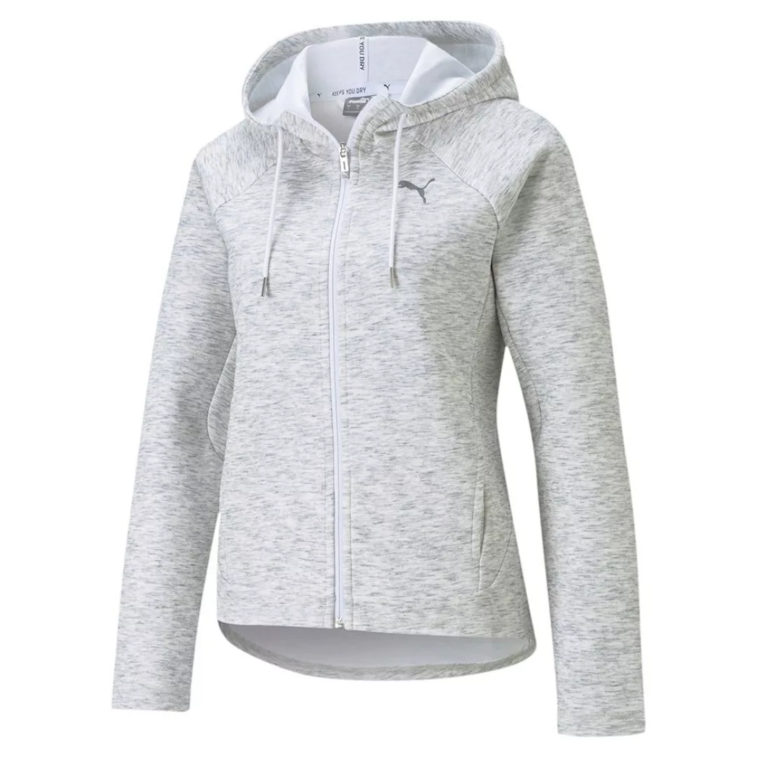 Puma Evostripe Sweatshirt Mit Reißverschluss S Puma White / Heather günstig online kaufen