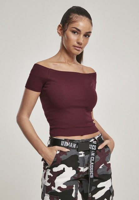 URBAN CLASSICS T-Shirt Urban Classics Damen Ladies Off Shoulder Rib Tee (1- günstig online kaufen