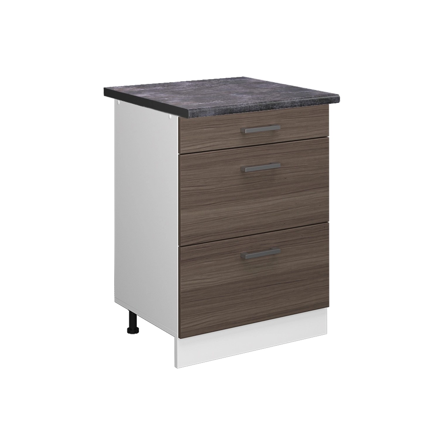 Vicco Unterschrank R-Line, Grau/Weiß, 60 cm günstig online kaufen
