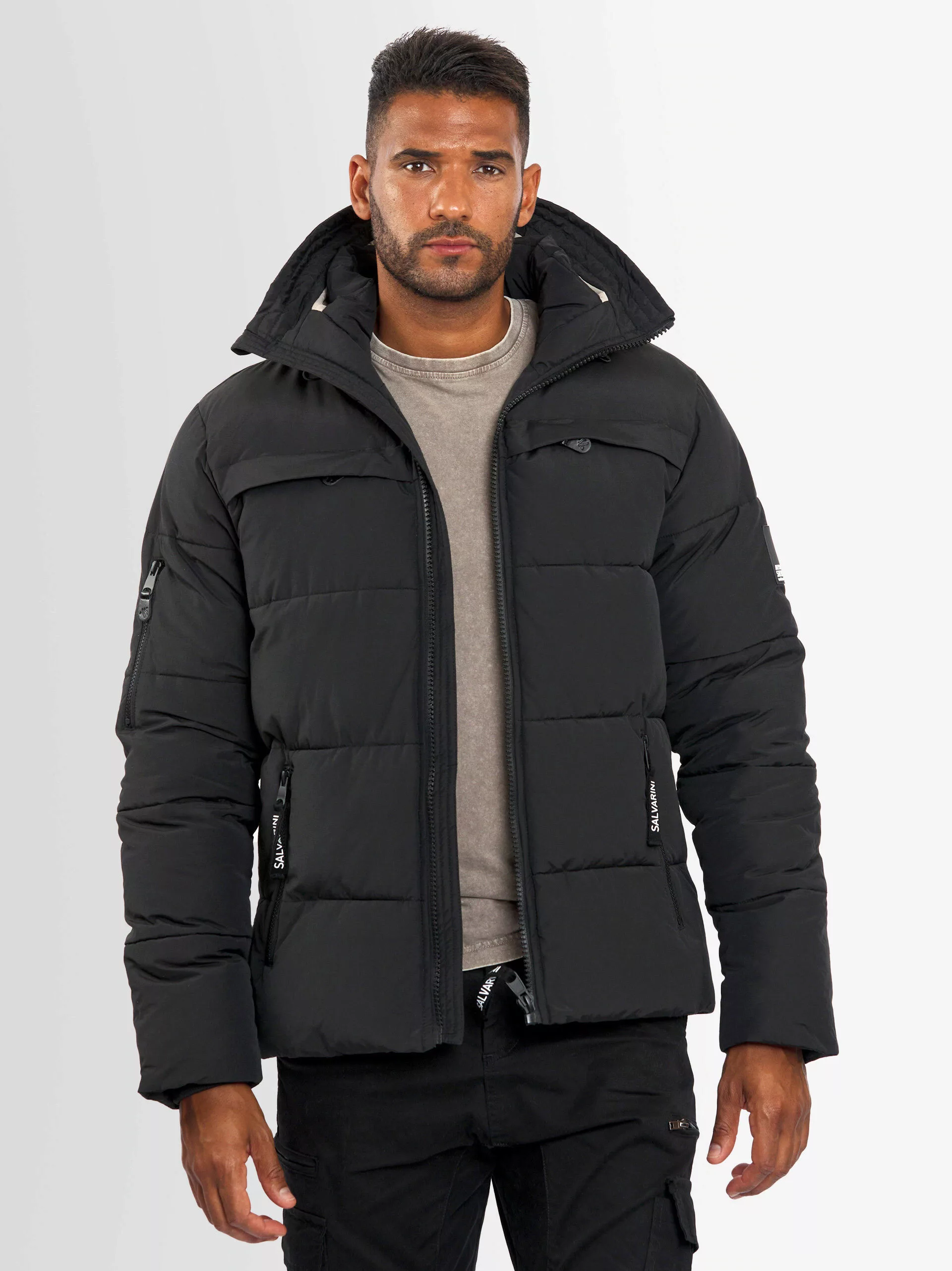 Alessandro Salvarini Winterjacke ASDiego mit extra hohem Kragen und vielen günstig online kaufen