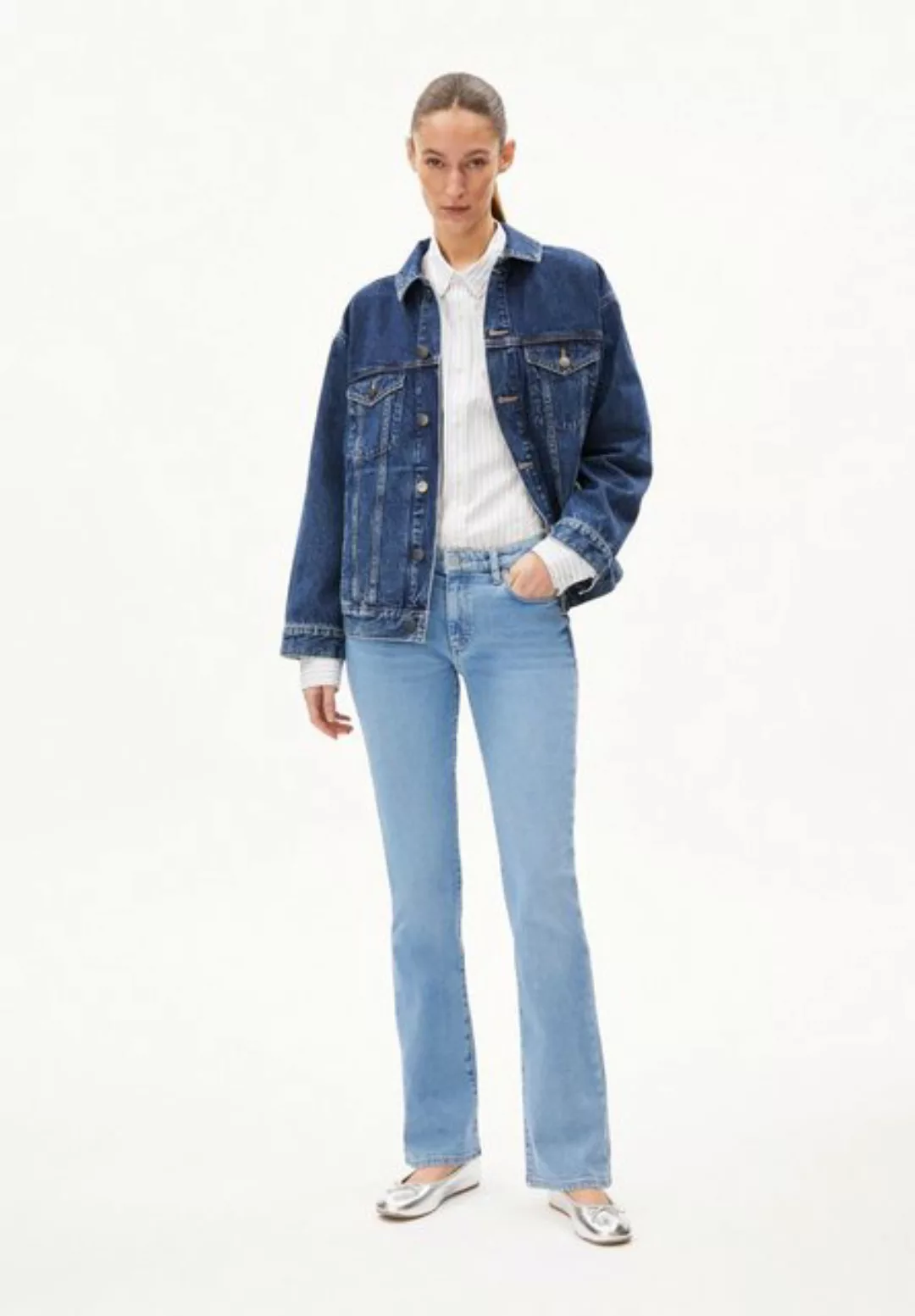 Armedangels Bootcut-Jeans LINNAA LOW Damen (1-tlg) günstig online kaufen