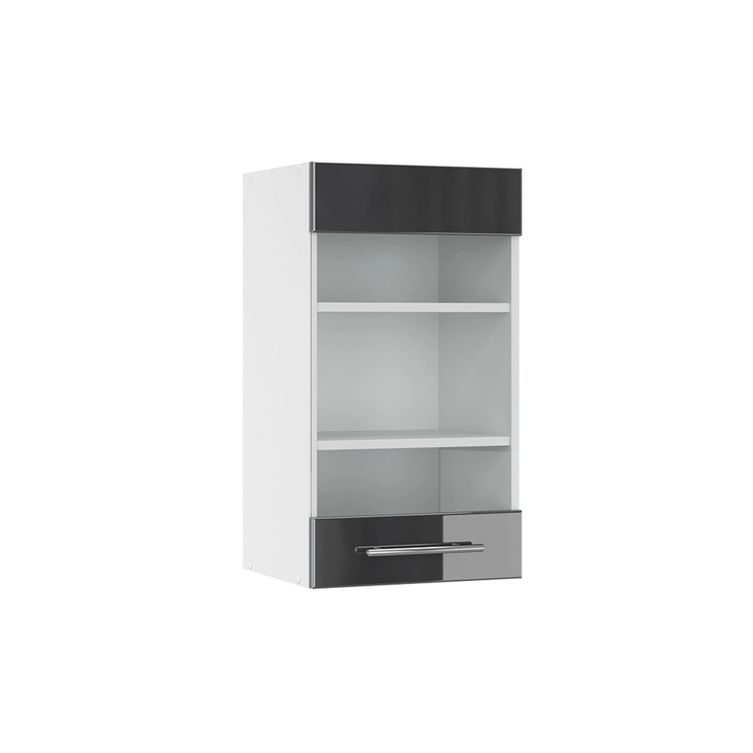 Vicco Glashängeschrank Fame-Line, Anthrazit Hochglanz/Weiß, 40 günstig online kaufen
