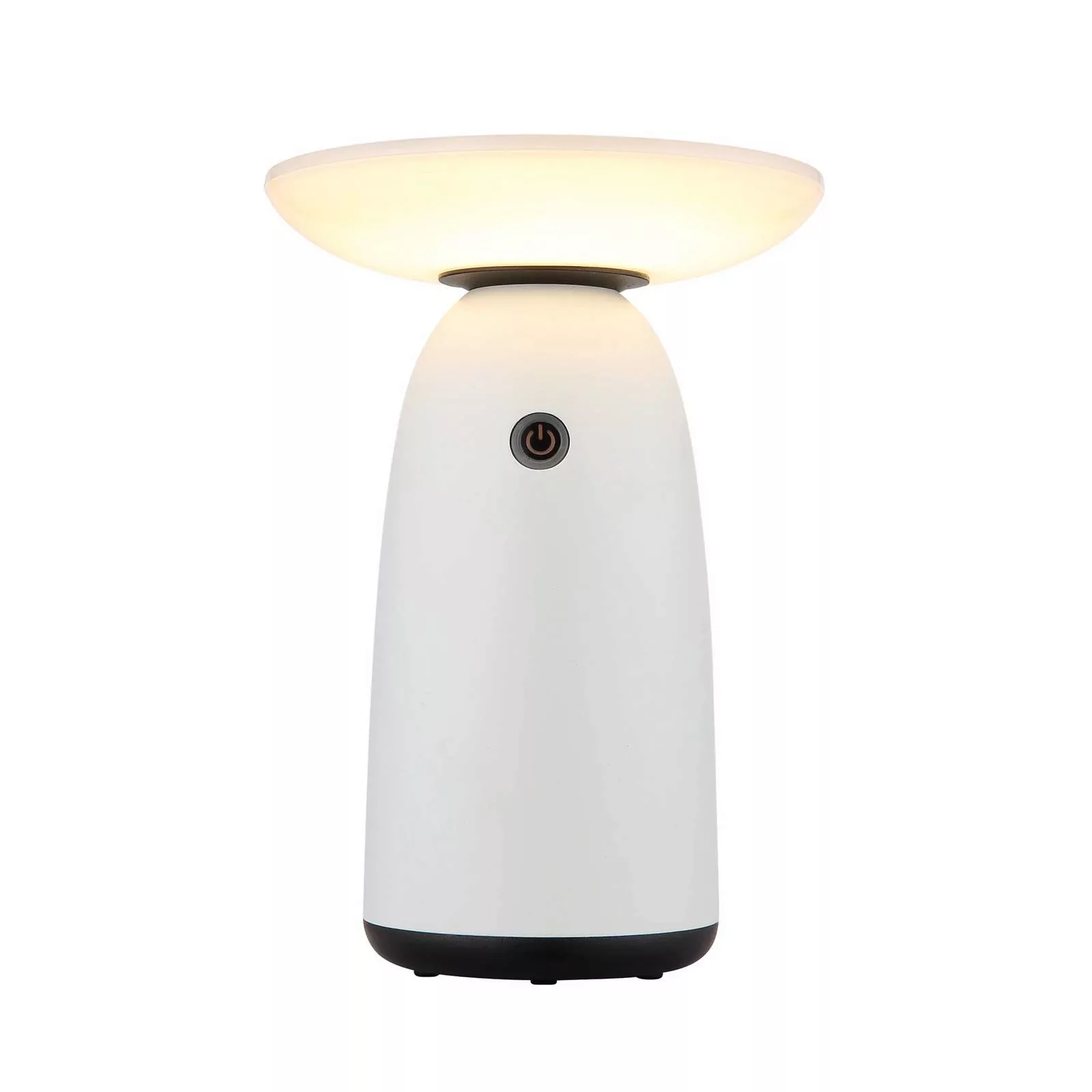 LED-Solar-Tischleuchte 36625, weiß, Metall, 23 cm, dimmbar günstig online kaufen