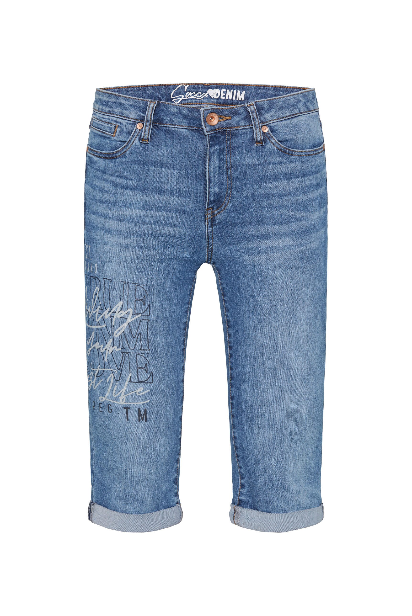 SOCCX Jeansshorts, mit normaler Leibhöhe günstig online kaufen