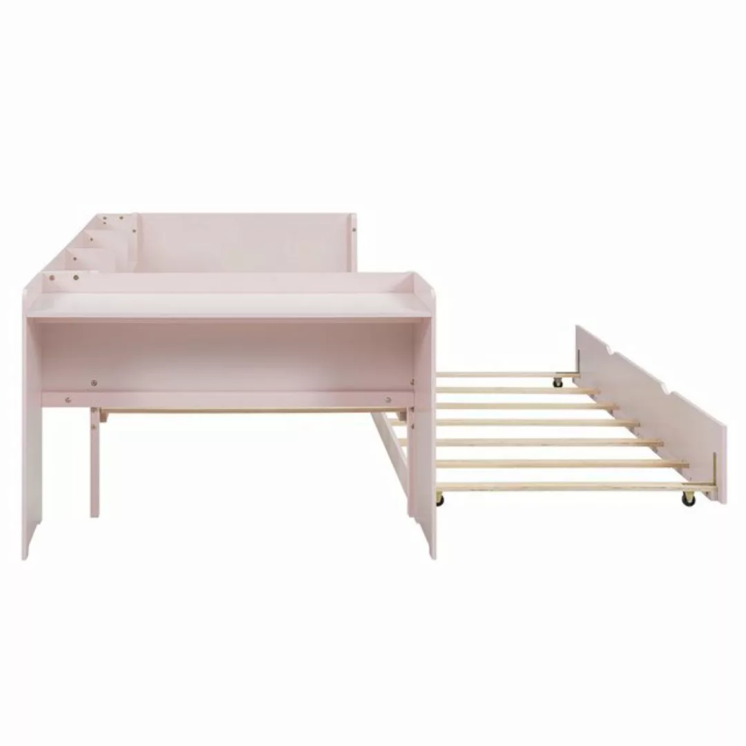 XDeer Babybett 90*200cm, Flachbett, mit ausziehbarem Bett, mit Schreibtisch günstig online kaufen