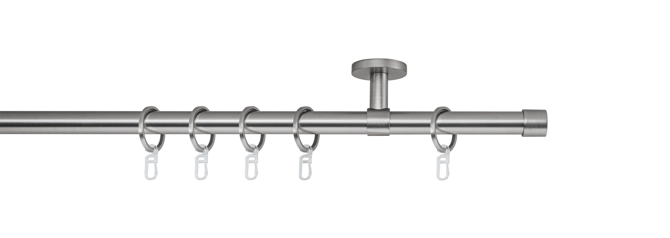 ondeco Gardinenstange Rundrohr Deckenabstand 4cm Kappe, günstig online kaufen