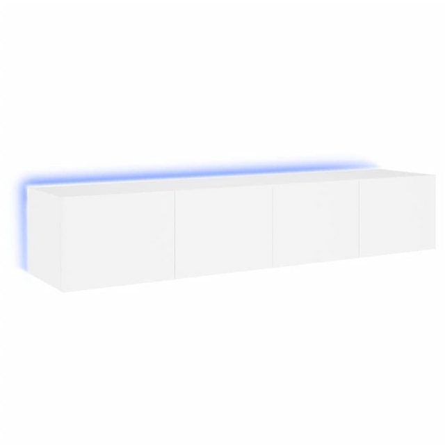 vidaXL TV-Schrank TV-Wandschränke mit LED-Leuchten 2 Stk. Weiß 80x35x31 cm günstig online kaufen