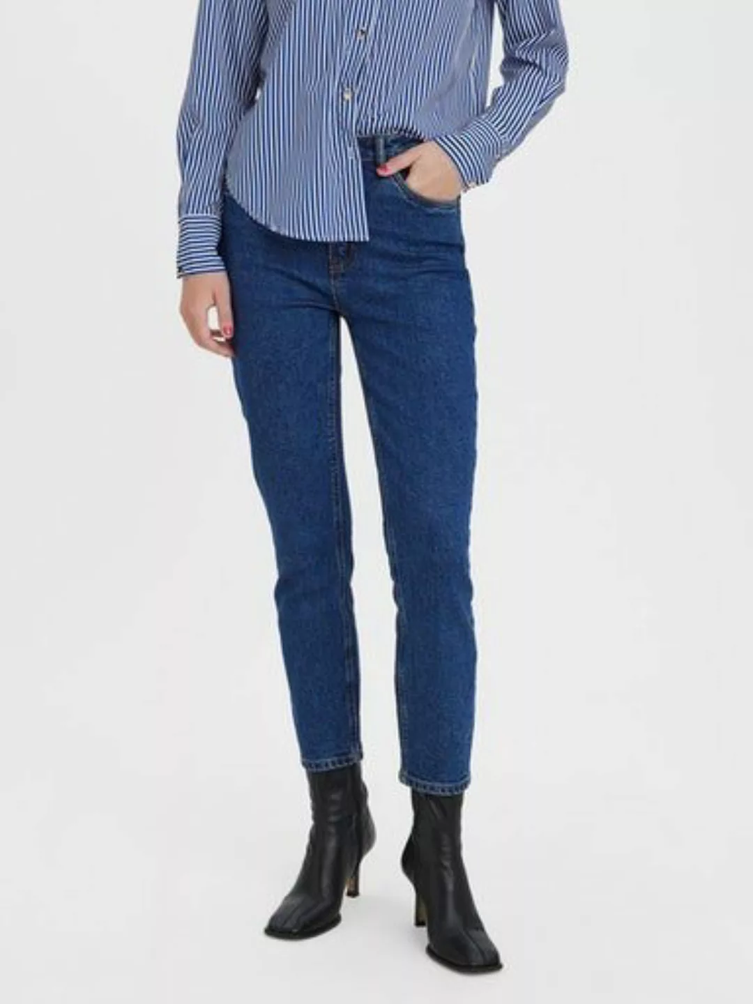 Vero Moda Straight-Jeans VMBRENDA HR STRAIGHT ANK GU3135 GA NOOS günstig online kaufen