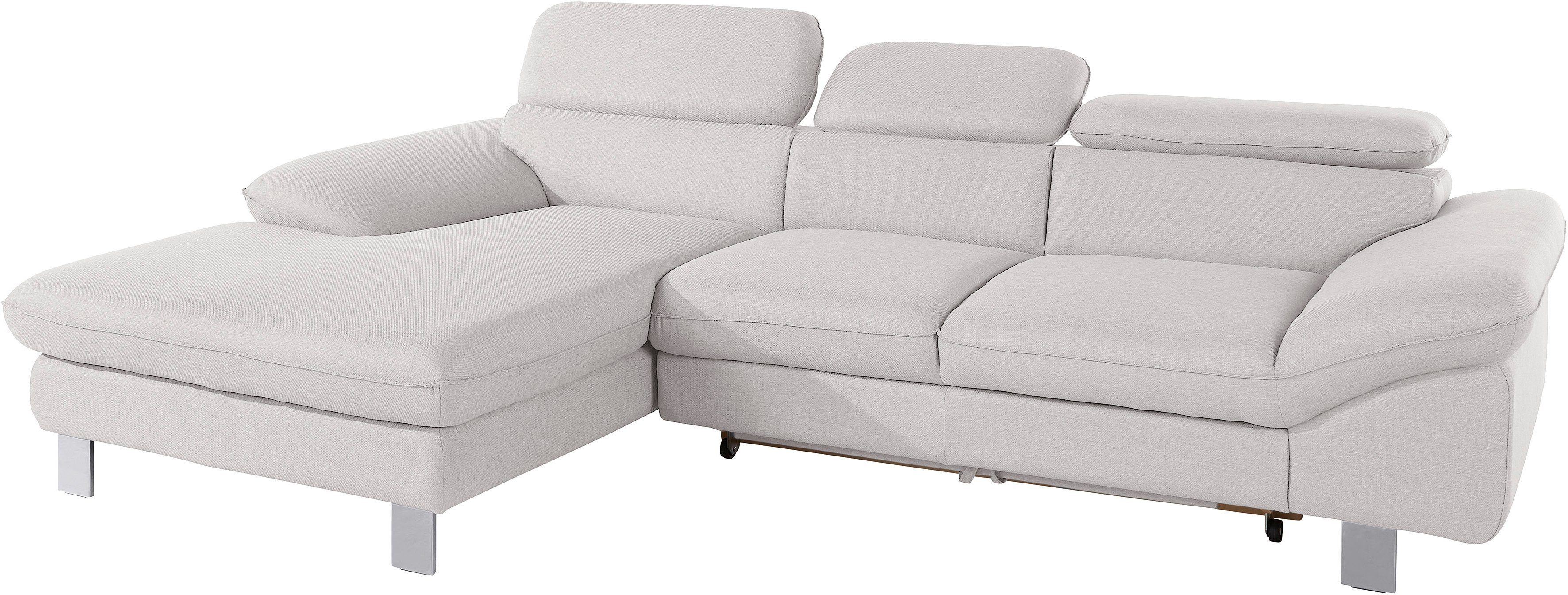 COTTA Ecksofa Driver L-Form, mit Kopfteilverstellung, günstig online kaufen