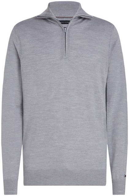 Tommy Hilfiger TAILORED Strickpullover FINE GAUGE MERINO ZIP MOCK mit breit günstig online kaufen