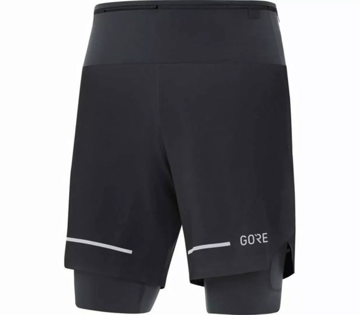 GORE® Wear Laufhose Gore Wear Ultimate 2 in 1 Shorts Herren Black S günstig online kaufen