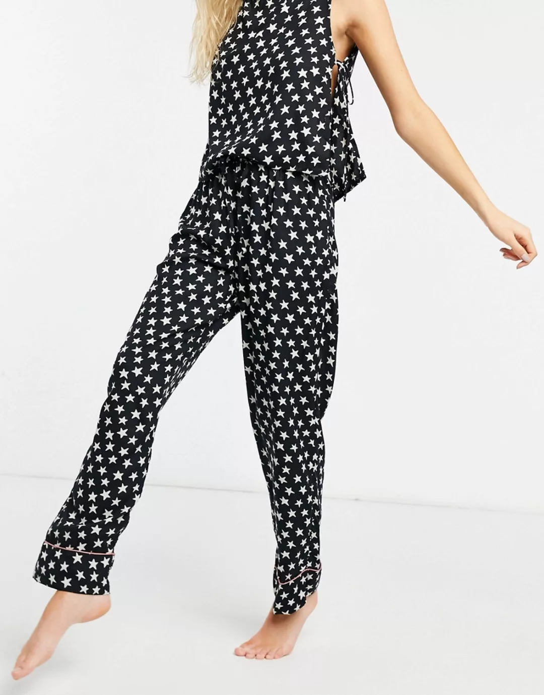 ASOS DESIGN – Mix & Match – Pyjamahose aus 100% Modal mit weitem Bein und S günstig online kaufen