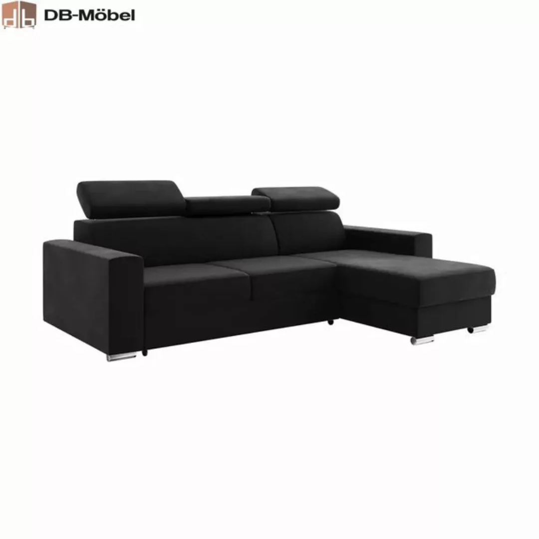 DB-Möbel Ecksofa Ecksofa mit Schlaffunktion mit Relaxfunktion und Kopfstütz günstig online kaufen