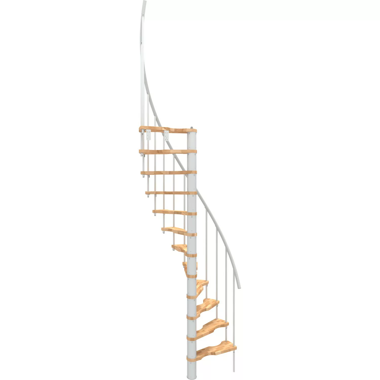 Minka Spindeltreppe Suono Smart Buche Weiß 140x78 cm Geschoßhöhe bis 305,5 günstig online kaufen