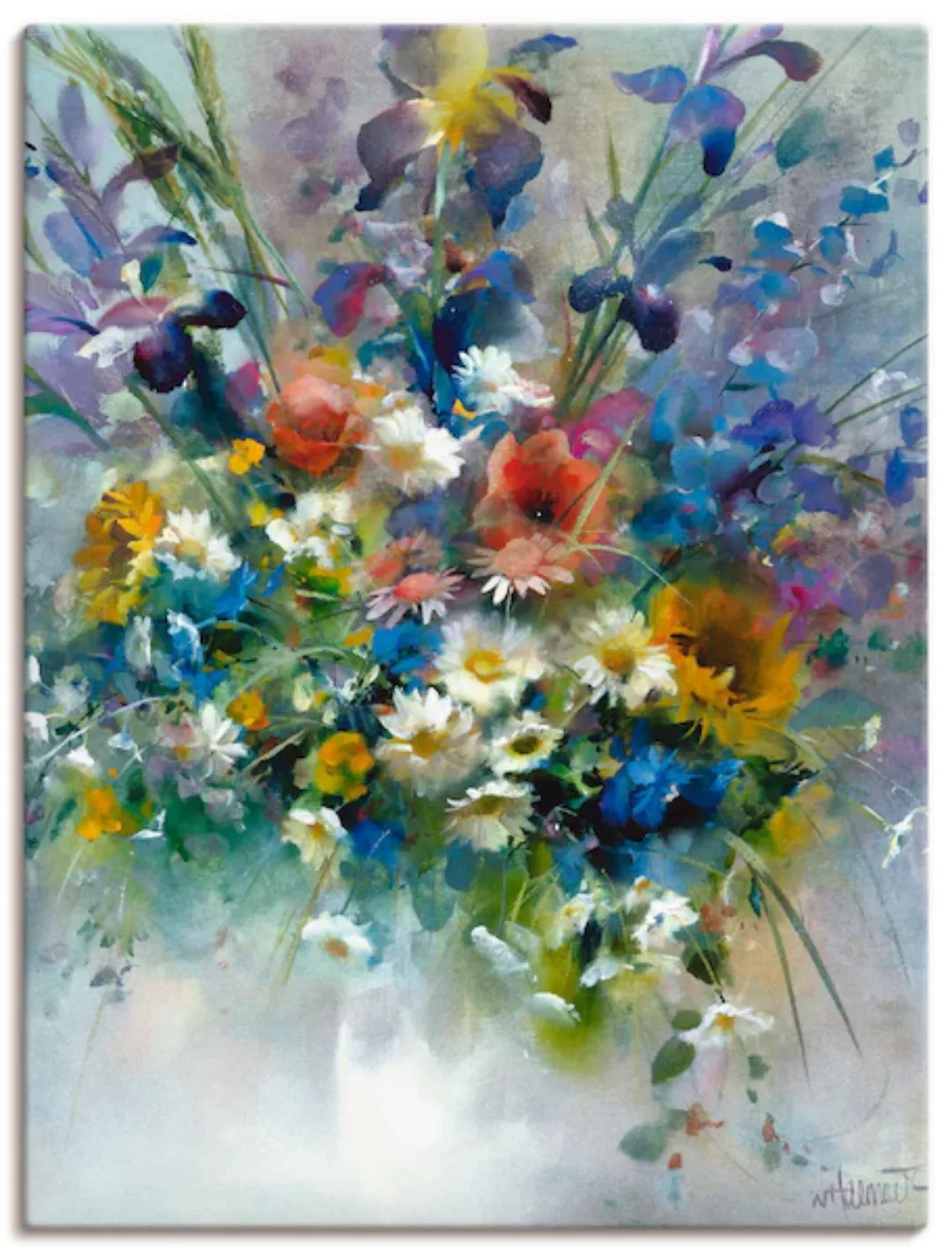 Artland Wandbild »Blumen Impression«, Blumen, (1 St.), als Leinwandbild, Po günstig online kaufen