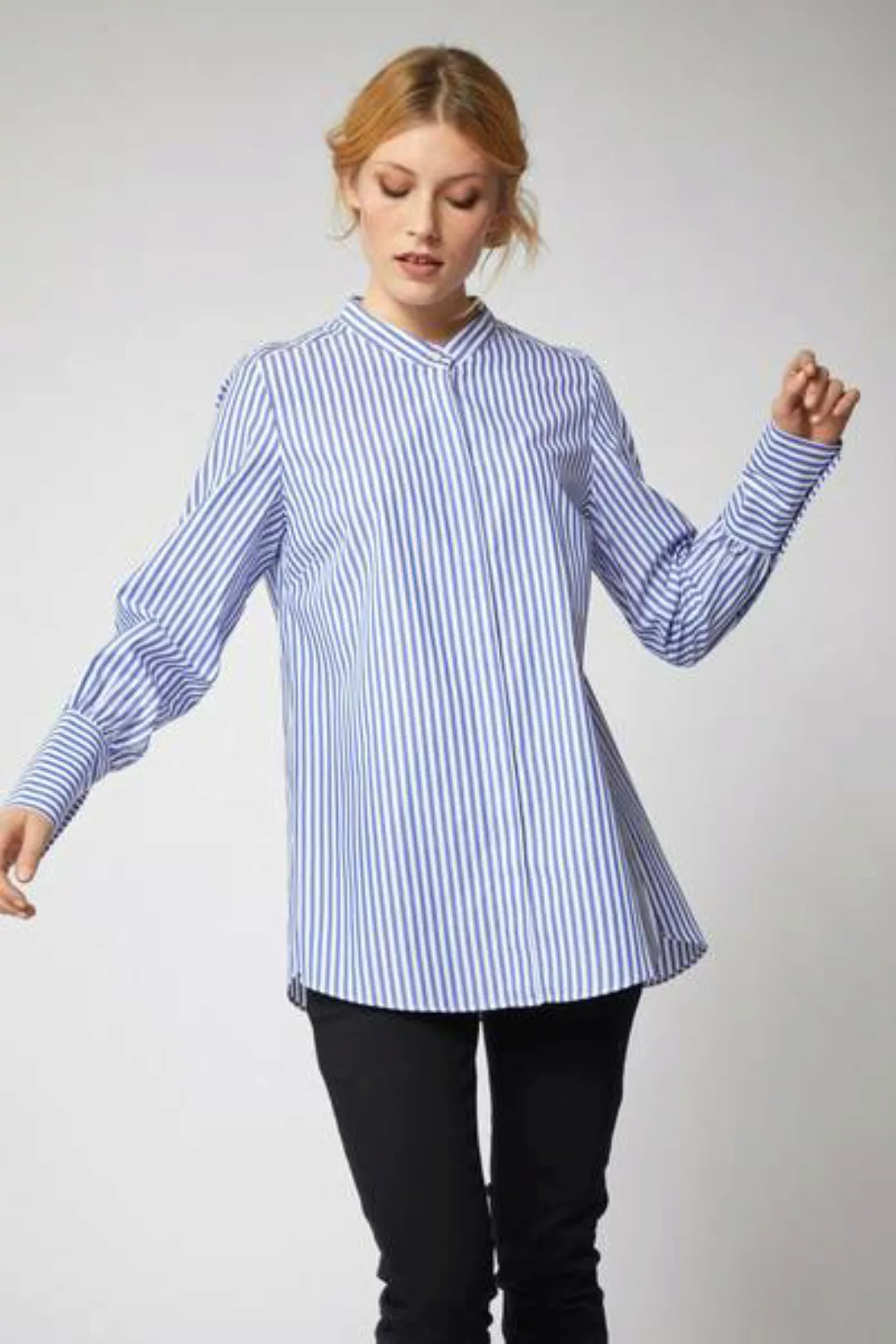 Streifenhemd Weiß/blau günstig online kaufen