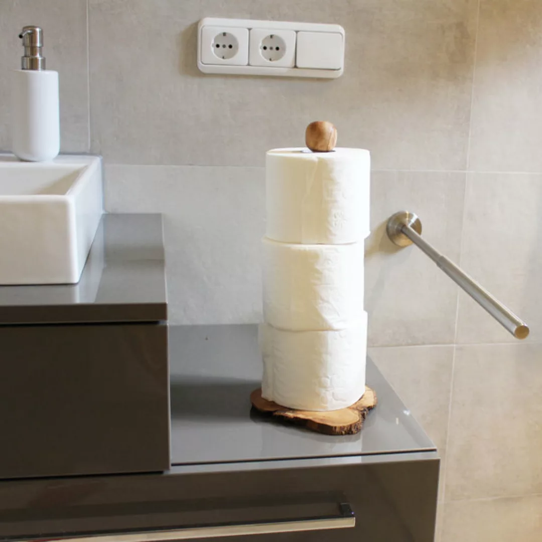 Toilettenpapierhalter Olivenholz günstig online kaufen