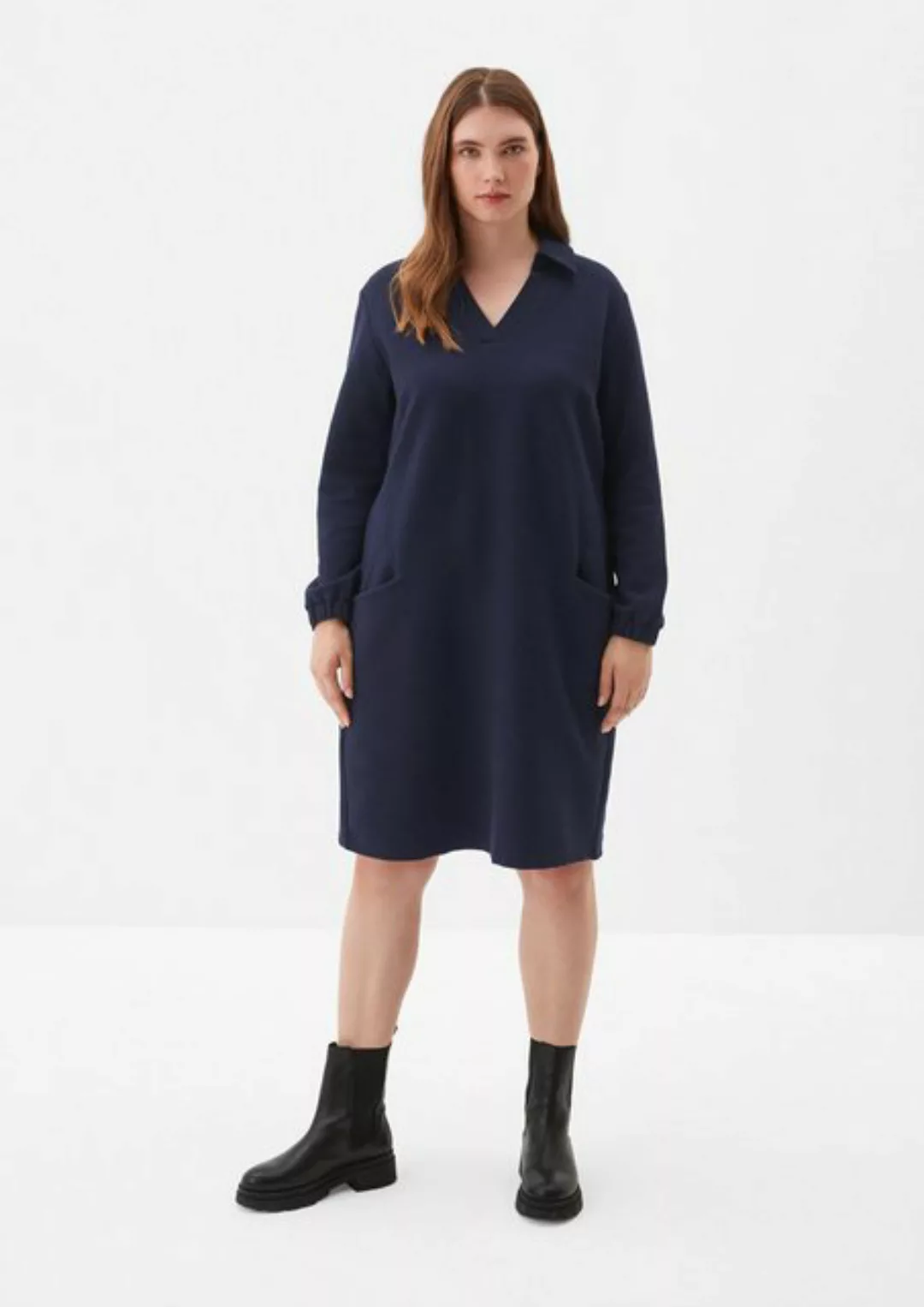 TRIANGLE Maxikleid Kleid mit Waffelstruktur günstig online kaufen
