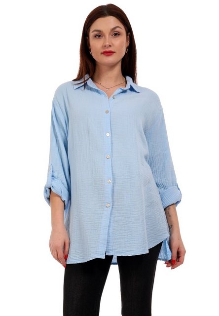 YC Fashion & Style Longbluse Bluse Oversized Longbluse Herrlich weicher Mus günstig online kaufen