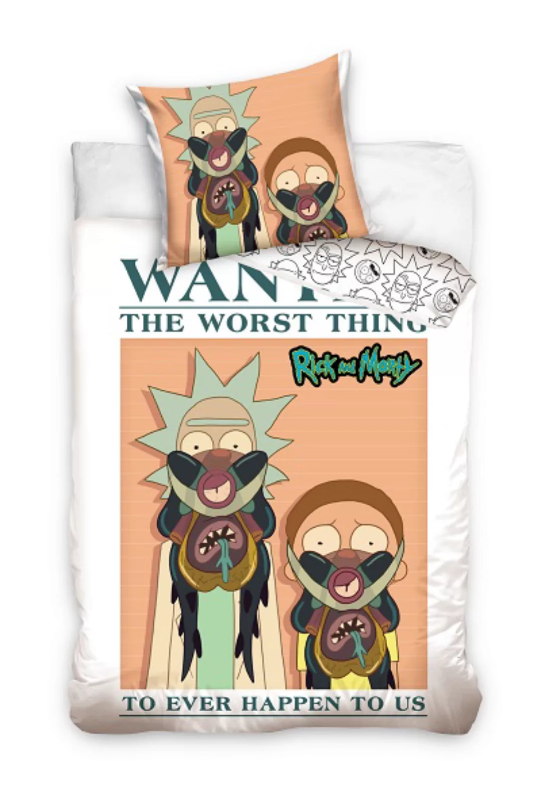 Rick And Morty - Bettwäsche 135x200 + 80x80 Cm günstig online kaufen