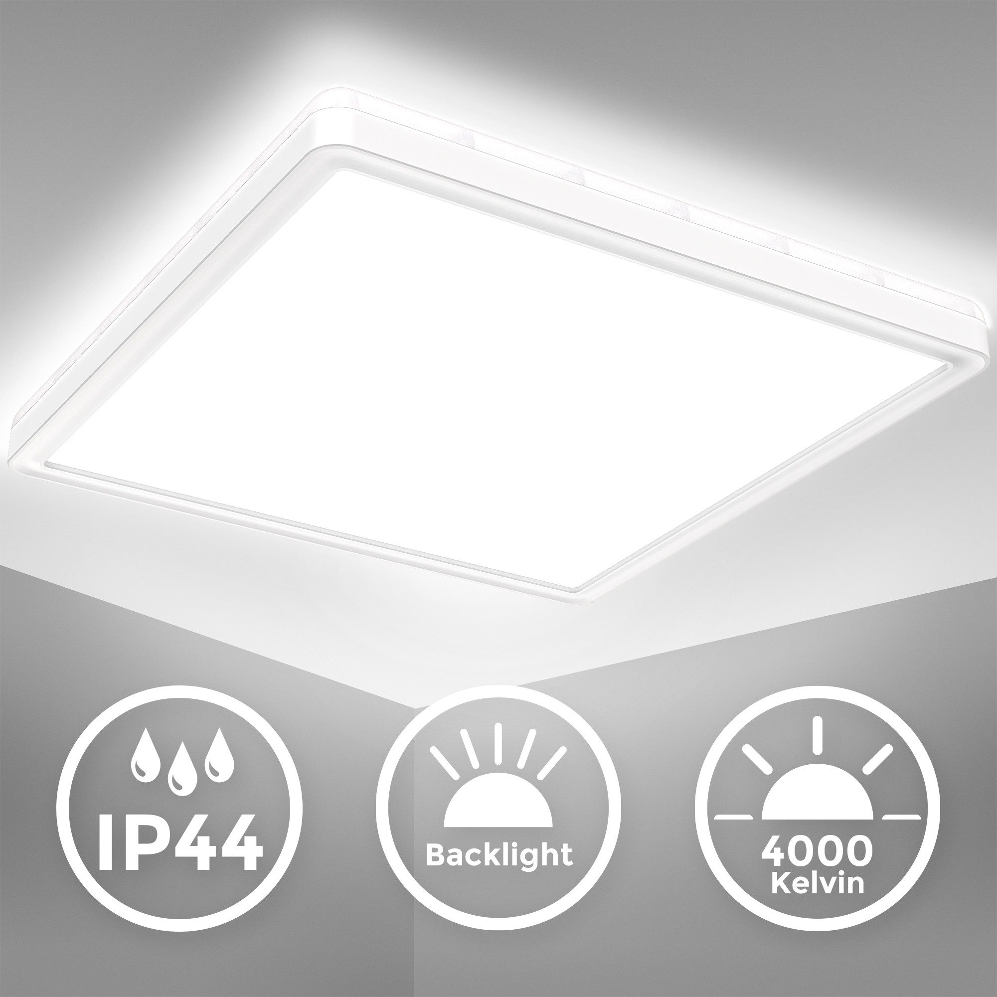 B.K.Licht Deckenleuchte LED Deckenlampe mit Backlight günstig online kaufen
