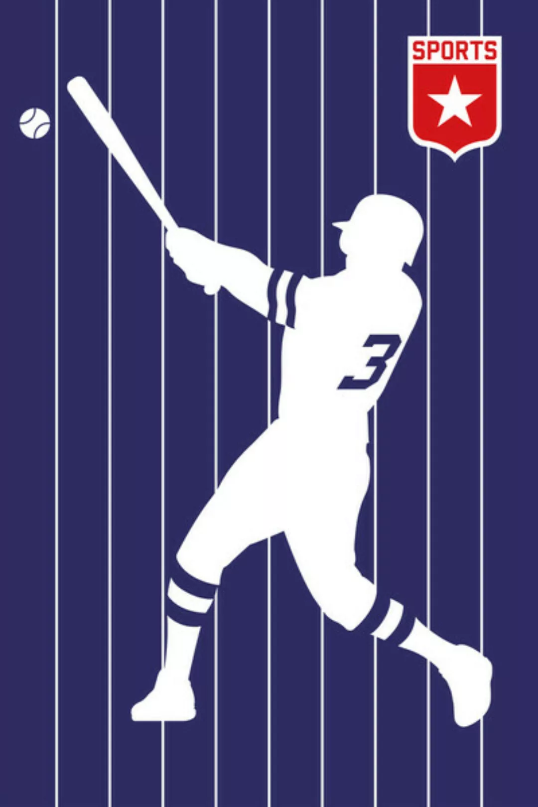 Poster / Leinwandbild - Baseball günstig online kaufen