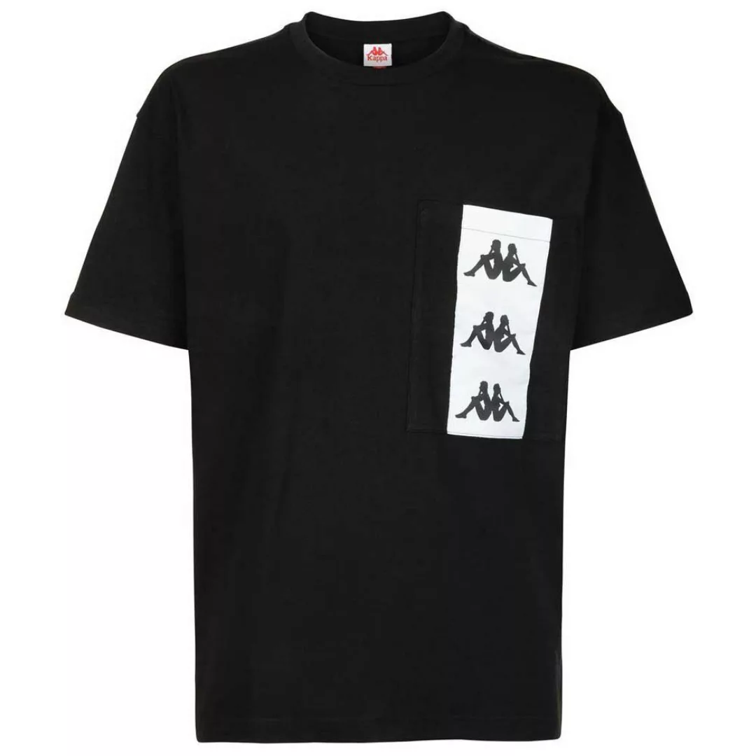 Kappa Ewan Kurzärmeliges T-shirt M Black/White/Black günstig online kaufen