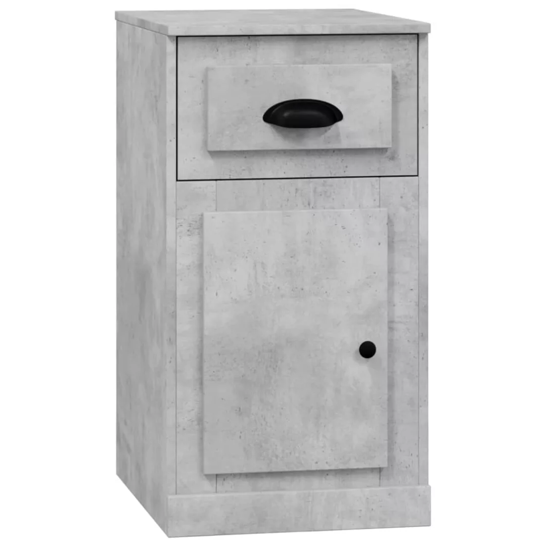 Vidaxl Beistellschrank Mit Schublade Betongrau 40x50x75 Cm günstig online kaufen
