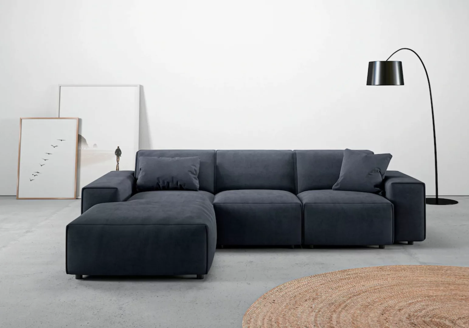 andas Ecksofa "Glimminge L-Form auch in Breitcord, Feincord + Easy care-Bez günstig online kaufen