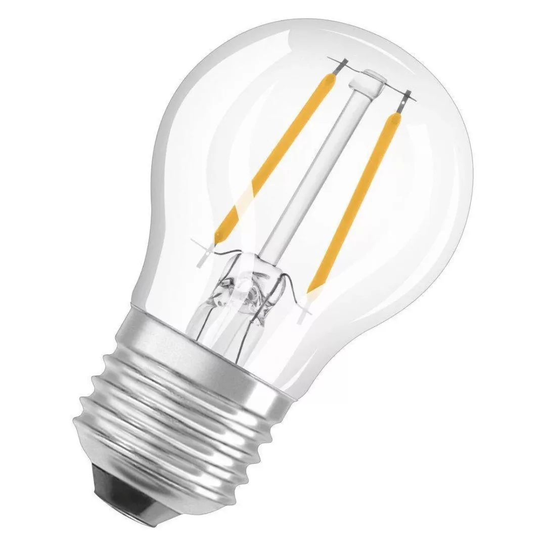 Osram LED Lampe ersetzt 40W E27 Tropfen - P45 in Transparent 4,8W 470lm 400 günstig online kaufen