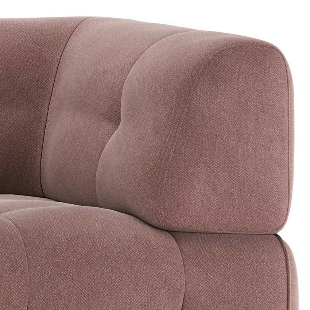 Sofa Element Mauve Webstoff mit Armlehne rechts 122 cm breit günstig online kaufen
