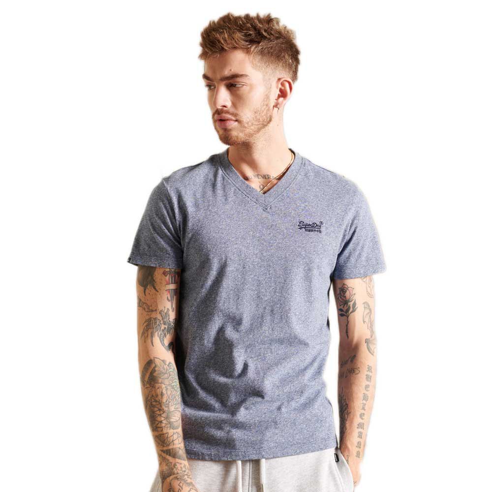 Superdry Vintage Logo Embroidered Kurzärmeliges T-shirt M Tois Blue Grit günstig online kaufen